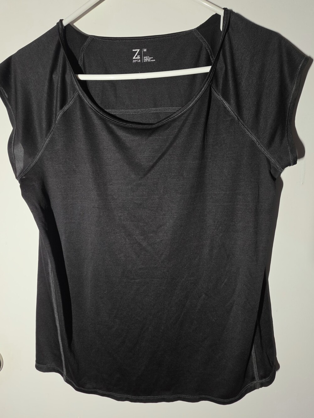 Zella Black Short-Sleeve Performance Tank